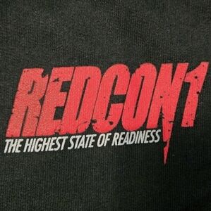 REDCON1 Classic Full Zip Hoodie Jacket Medium M Red Flag Sleeve Logo